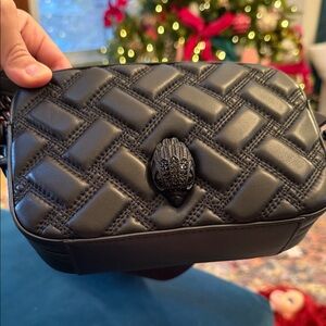 Kurt Geiger Black Quilted Crossbody Bag